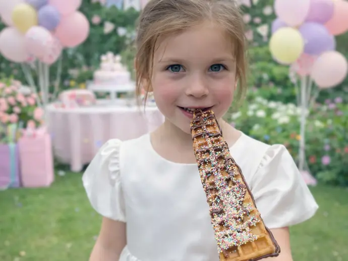 foodtruck communiefeest in tuin